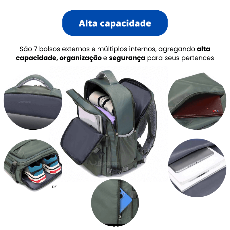 Mochila para viagem - Levaura