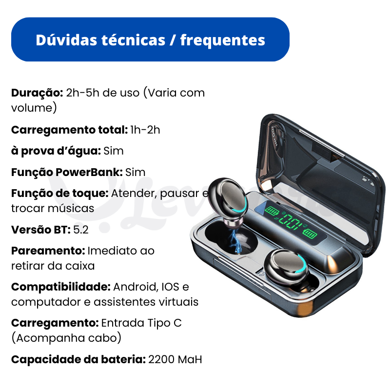 Fone PowerBank - Levaura