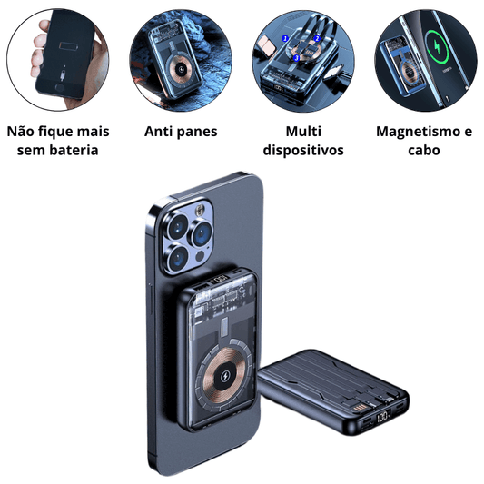 UltraCharger Powerbank 20000mAh turbo magsafe multi dispositivos