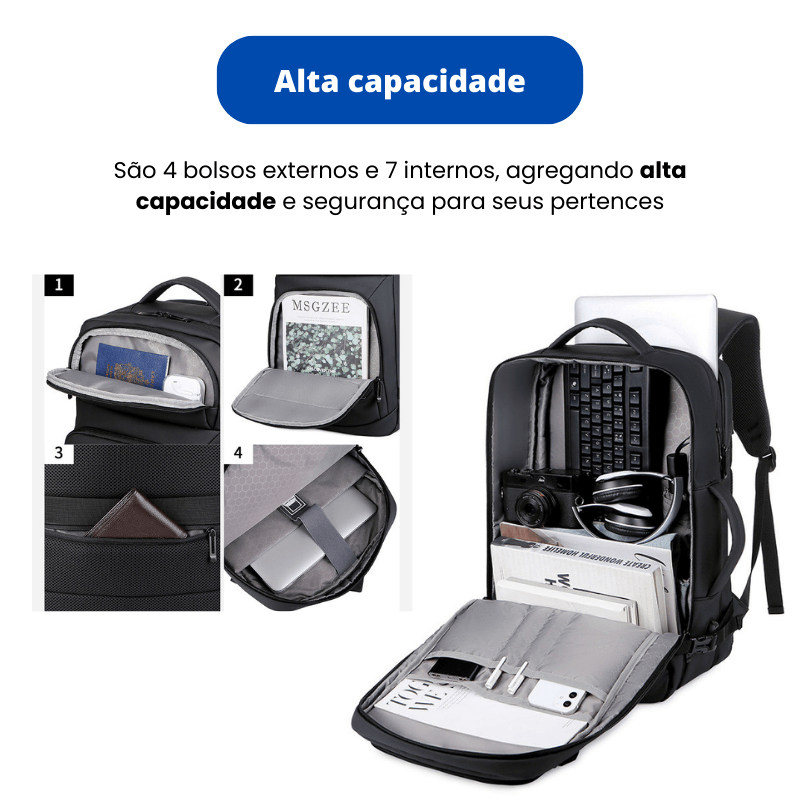 Mochila para viagem - Levaura