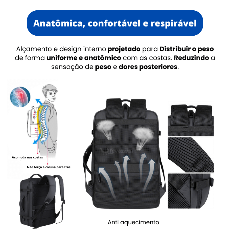 Mochila para viagem - Levaura