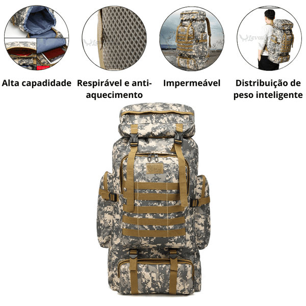 Mochila camuflada - Levaura