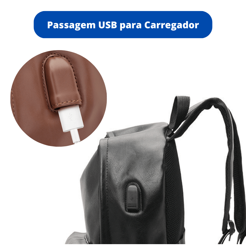 Mochila couro - Levaura