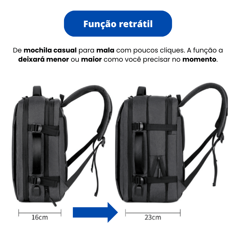 Mochila impermeável mala - Levaura