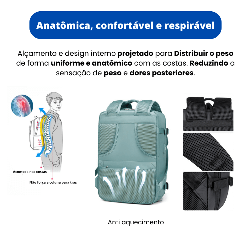 Mochila para viagem - Levaura